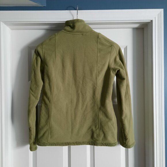 The North Face Jacket Womens Medium Green Full Zip Fleece Hiking Spring Outdoor - Picture 2 of 11